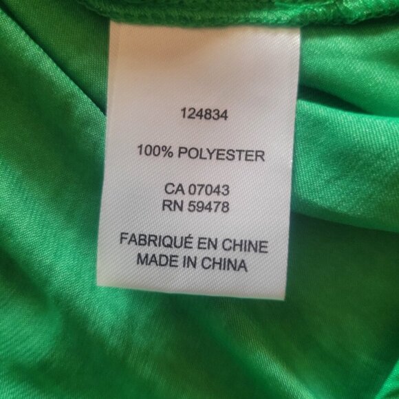 Rachel Zoe Emerald Green Ruffled Cap Sleeves, V-Neck & Shoulder Rouching - Sz XS - Picture 7 of 9